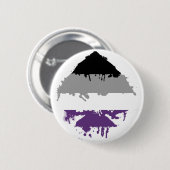 Paintdrip Asexual Ace Ronde Button 5,7 Cm (Voorkant /achterkant)