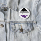 Paintdrip Asexual Ace Ronde Button 5,7 Cm (In situ)