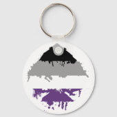 Paintdrip Asexual Ace Sleutelhanger (Voorkant)