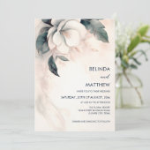 Painted 3D Faux Relief Flower Kaart (Staand voorkant)
