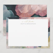 Painted Abstract Art Personal Stationery Note card Notitiekaartje (Voorkant / Achterkant)