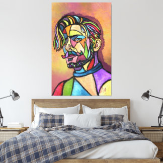 Painted Art Man Canvas Print