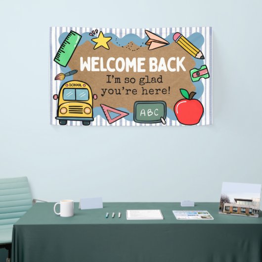 Painted Banner Look Back to School Welcome Sighs (Beurs)