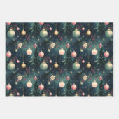 Painted Baubles Gift Wrap Inpakpapier Vel (Voorkant 3)