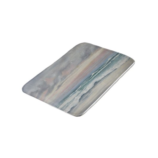 Painted Beach Scene Bath Mat (Gekanteld)