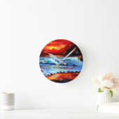 Painted Beach Sunset  Ronde Klok (Huis)