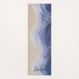 Painted beach yogamat