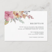 Painted Blooms Receptie Kaart (Voorkant)