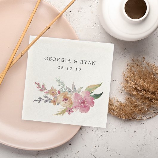 Painted Blooms Wedding Servet