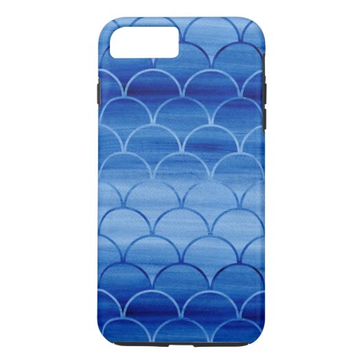 Painted Blue Waterverf Schalen Case-Mate iPhone Case (Achterkant)