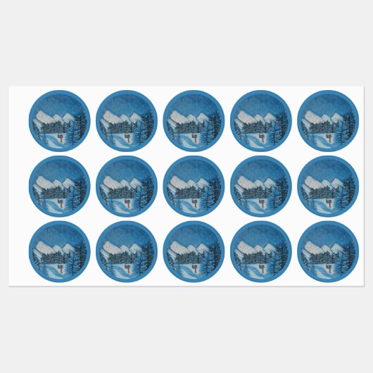 Painted Blue Winter- Labels (Vel)