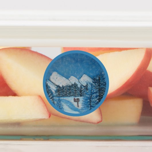 Painted Blue Winter- Labels (Aangebracht)