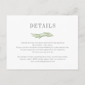 Painted Branch Wedding Details Behuizing Kaart (Voorkant)