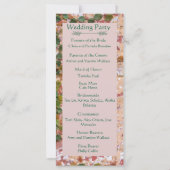 Painted Bricks Green Ivy Wedding Program (Achterkant)