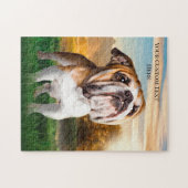 Painted Bulldog Huisdier Puzzel Legpuzzel (Horizontaal)