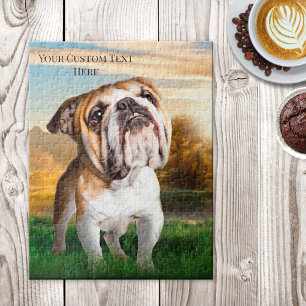 Painted Bulldog Huisdier Puzzel Legpuzzel