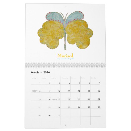 Painted Butterflies 2025 Kalender (Mar 2026)