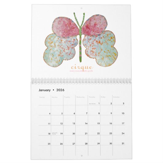 Painted Butterflies 2025 Kalender (Jan 2026)
