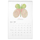Painted Butterflies 2025 verticale kalender (Mar 2027)