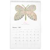Painted Butterflies 2025 verticale kalender (Feb 2027)