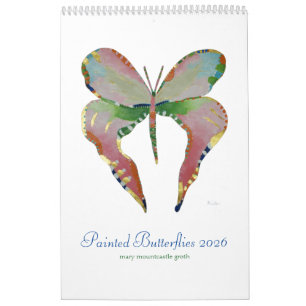 Painted Butterflies 2026 Verticale Kalender