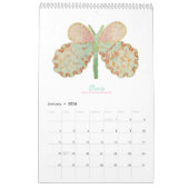 Painted Butterflies 2026 Verticale Kalender (Jan 2026)