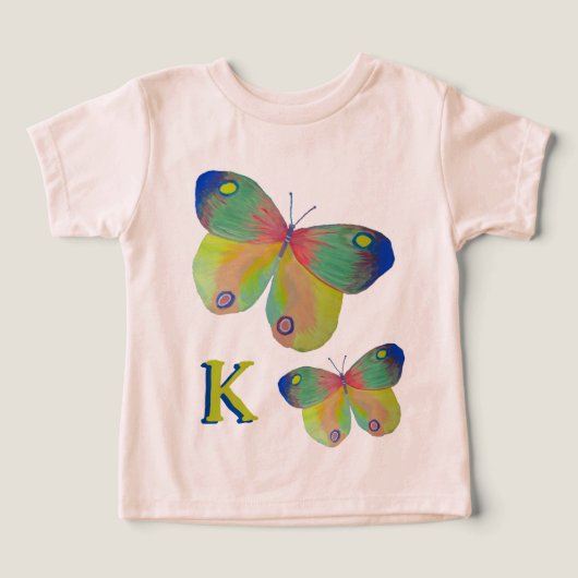 Painted Butterflies Eerste Initiaal (Design voorkant)