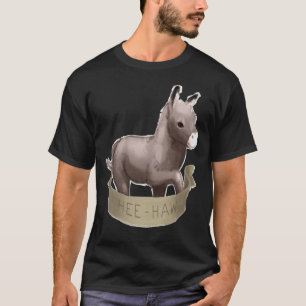 Painted Cartoon Baby Foal Donkey T-shirt