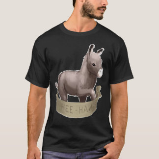 Painted Cartoon Baby Foal Donkey T-shirt