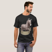 Painted Cartoon Baby Foal Donkey T-shirt (Voorkant volledig)