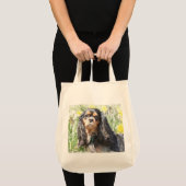 Painted Cavalier King Charles Spaniel Tote Bag (Voorkant (product))