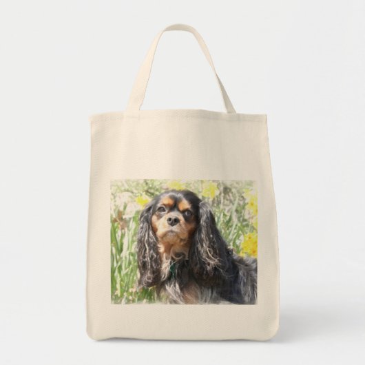 Painted Cavalier King Charles Spaniel Tote Bag (Voorkant)