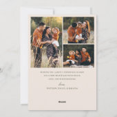 Painted Citrus Lijst Christmas 4 Fotocollage Feestdagenkaart (Achterkant)