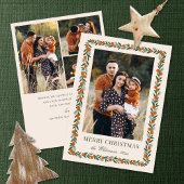 Painted Citrus Lijst Christmas 4 Fotocollage Feestdagenkaart