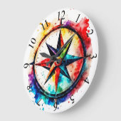 Painted Compass Roos Grote Klok (Hoek)