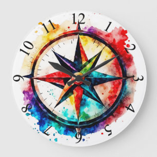 Painted Compass Roos Grote Klok