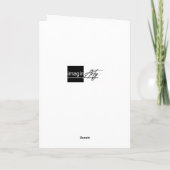 Painted cosy scene Christmas card Kaart (Achterkant)