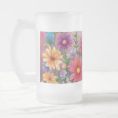 Painted Daisies - Matglas Bierpul (Links)