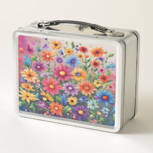 Painted Daisies - Metalen lunchbox