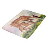 Painted Deer Mom and Baby Badmat (Gekanteld)