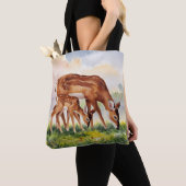 Painted Deer Mom and Baby Tote Bag (Dichtbij)