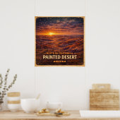 Painted Desert Arizona Centennial Poster (Keuken)