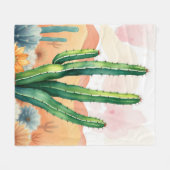Painted Desert Blooms Fleece Deken (Voorkant (Horizontaal))