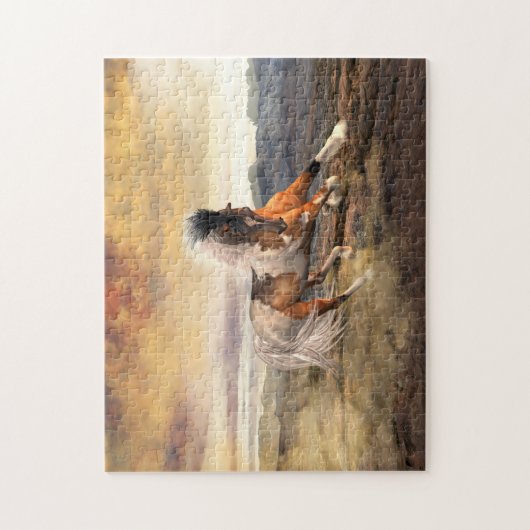 Painted Desert Mustang Horse Legpuzzel (Verticaal)