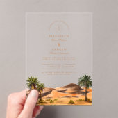 Painted Desert Wedding Acryl Uitnodigingen (Insitu (Draagbaar))