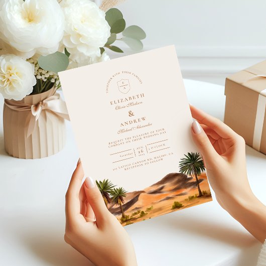 Painted Desert Wedding Kaart