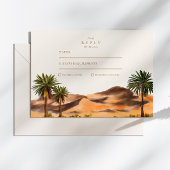 Painted Desert Wedding RSVP Kaartje
