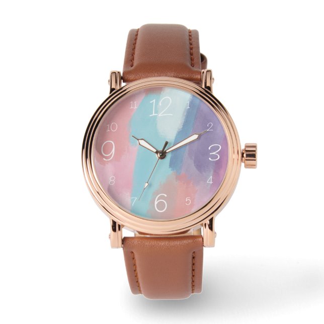 Painted Design for Her on Men's Size eWatch Watch Horloge (Voorkant)