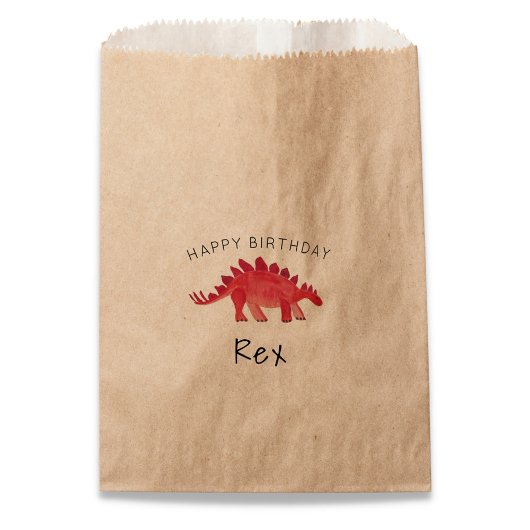 Painted Dino Birthday Party Bedankzakje