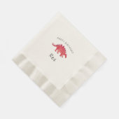 Painted Dino Birthday Party Servet (Hoek)